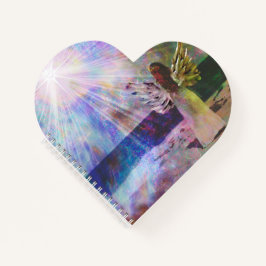 天使が天を見るハートシェイプジャーナルノート ノートブック