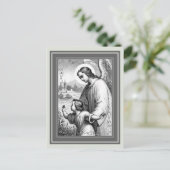 天使が子供を守る ポストカード (スタンド正面)