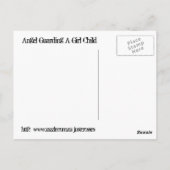 天使が少女を守る ポストカード (裏面)