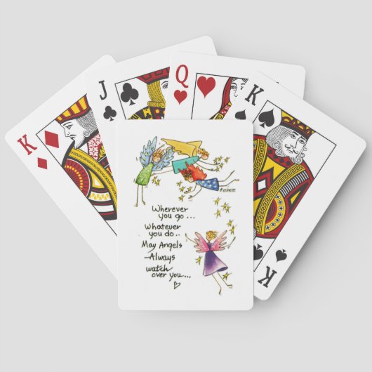 「天使が常にお目にかかれるように」スケッチ  トランプ (裏面)