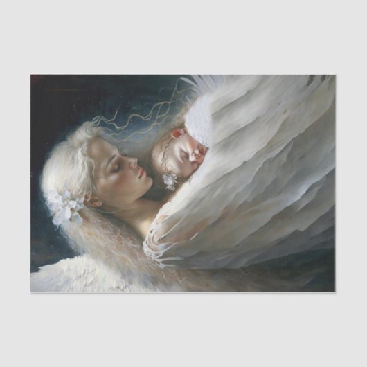 天使が彼女を抱く 薄葉紙 (正面)