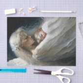 天使が彼女を抱く 薄葉紙 (クラフト)