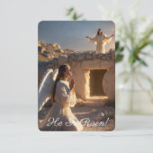 天使が復活を告げるイメージ　ようこそ カード (スタンド正面)