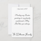 天使が復活を告げるイメージ　ようこそ カード (裏面)