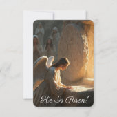 天使が復活を告げるイメージ　ようこそ カード (正面)