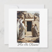 天使が復活を告げる 挨拶 カード (正面)