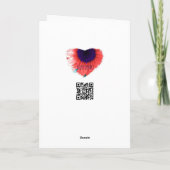 天使が星を望む – 明るい青の濃淡 シーズンカード (裏面)