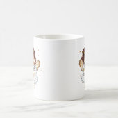 天使が猫を抱っこ コーヒーマグカップ (中央)