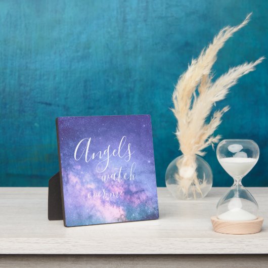 天使が私の美しい星賛美の塵を見守る フォトプラーク (インサイチュ)
