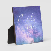 天使が私の美しい星賛美の塵を見守る フォトプラーク (正面)