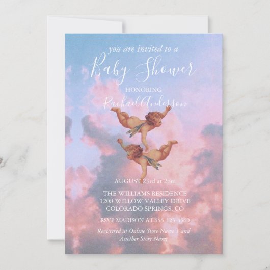 天使が空に 招待状 (正面)