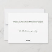 天使が空高く飾られたツリー　テキストカスタマイズ可能 シーズンカード (裏面)