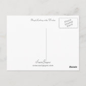 天使が窓を覗き込む ポストカード (裏面)