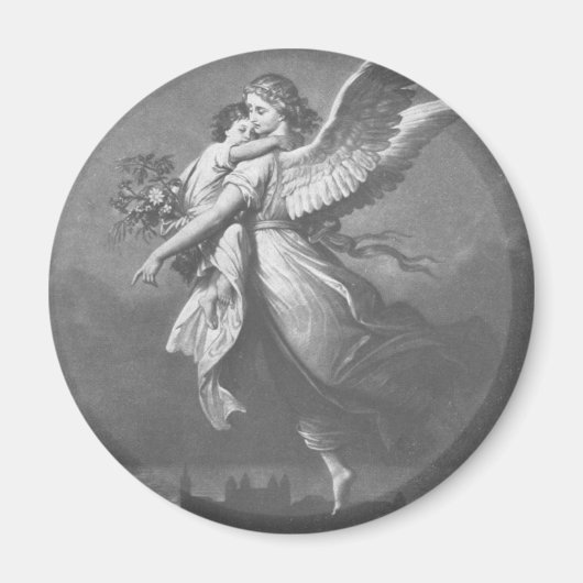 「天使が緑の大地を訪ねたんだよ。」 マグネット (正面)