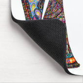 天使が聖書の聖句の色をトランペット鮮やかに聞く マウスパッド (コーナー)