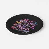 天使が蝶の近くにいるときに蝶が現れる ペーパープレート (アングル)