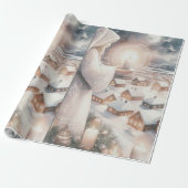 天使が見守る ラッピングペーパー (アンロールド)