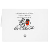 天使が赤い花を描く母の日 (裏面横)