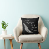 天使が近くにいると羽が現れる装飾用クッション クッション (椅子)