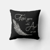 天使が近くにいると羽が現れる装飾用クッション クッション (裏面)