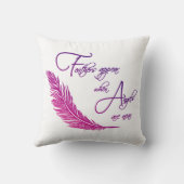 天使が近くにいると羽が現れる装飾用クッション クッション (裏面)