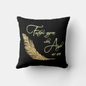 天使が近づくと羽が現れる装飾用クッション クッション (裏面)