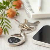 天使が近づくと羽が現れる キーホルダー (側面)