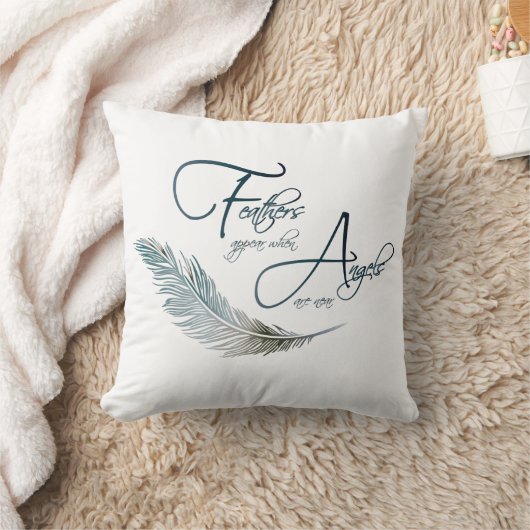 天使が近づくと羽が現れる クッション (ブランケット)