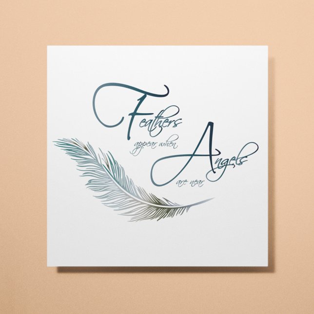 天使が近づくと羽が現れる メタルプリント (クリエイターアップロード済み)