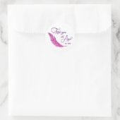 天使が近づくと羽が現れる ラウンドシール (バッグ)