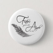 天使が近づくと羽が現れる 缶バッジ (正面)