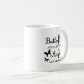 天使が近づくと蝶が現れる コーヒーマグカップ (正面右)