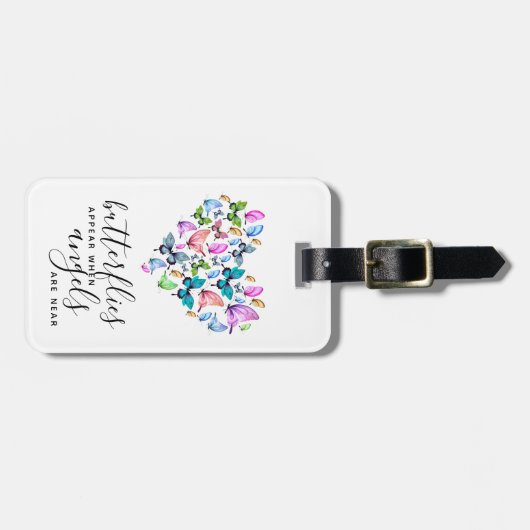 天使が近づくと蝶が現れる ラゲッジタグ (正面横)