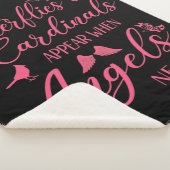 天使が近づくと蝶と深紅色が現れる シェルパブランケット (3/4)