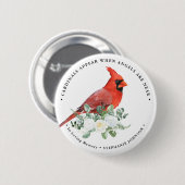 天使が近づくと記念深紅色が現れる 缶バッジ (正面&裏面)