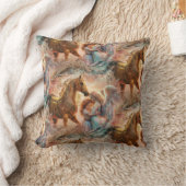 「天使が馬から抱き上げる」 クッション (ブランケット)