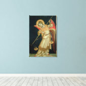 天使が魂を量る， c.1348-55 キャンバスプリント (インサイチュ (ウッドフロア))