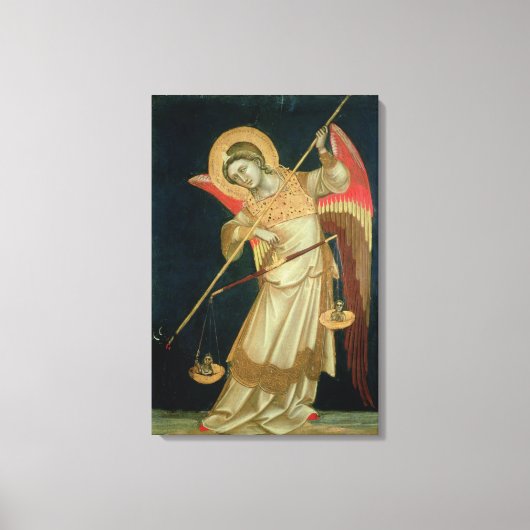 天使が魂を量る， c.1348-55 キャンバスプリント (正面)