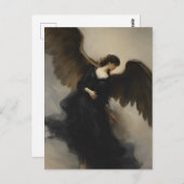 天使が黒い服を着た ポストカード (正面/裏面)