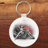 天使たちと一緒に乗る キーホルダー (正面)