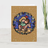 天使たちは彼の誕生に向かって歌った。イエス・ラクダ。 シーズンカード (正面)