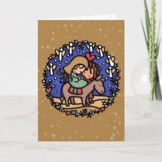 天使たちは彼の誕生に向かって歌った。イエス・ラクダ。 シーズンカード (正面)