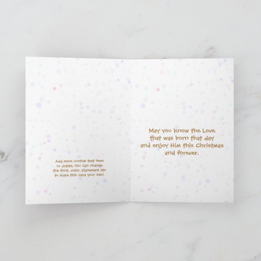 天使たちは彼の誕生に向かって歌った。イエス・ラクダ。 シーズンカード (内部)