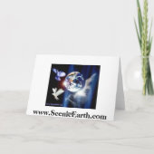 天使たち天上のホストメリークリスマスグリーン芸術 シーズンカード (裏面)