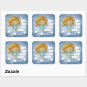 天使つる星 スクエアシール (シート)