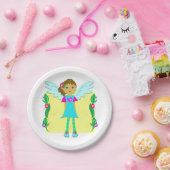 天使としての少女 ペーパープレート (パーティー)