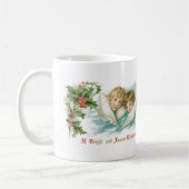 天使として2人のビクトリアンな子供 コーヒーマグカップ (左)