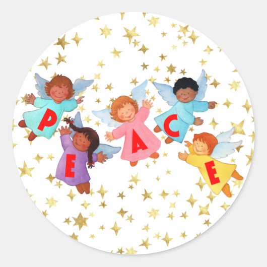 天使との平和 ラウンドシール (正面)