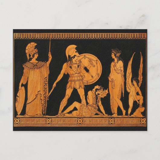 天使とアマゾーンのはがき ポストカード (正面)