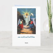 天使とイエス グリーティングカード (裏面)